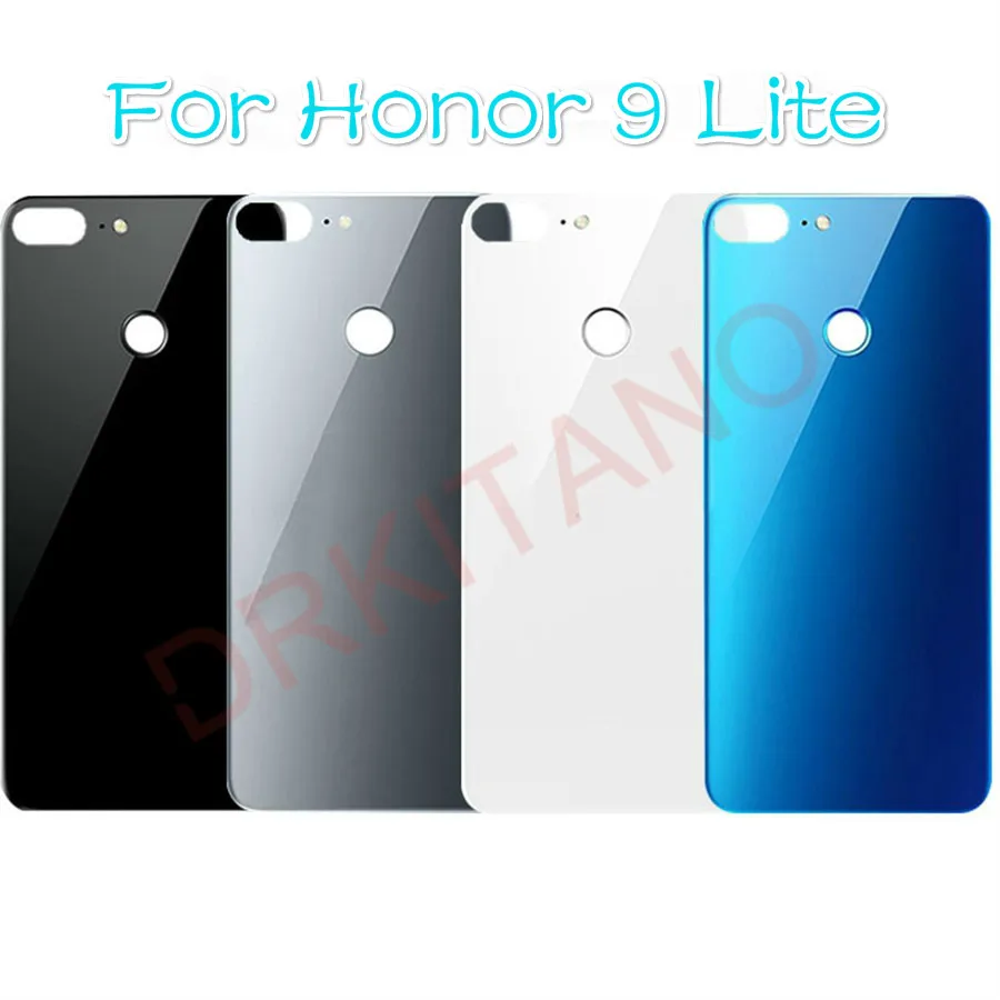 Стеклянная задняя крышка батарейного отсека для Huawei Honor 9 Lite замена крышки