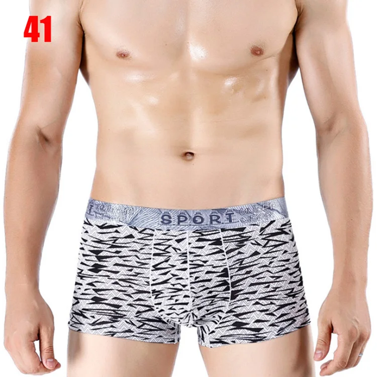 41 Трусы-боксеры из Ice Silk боксеры с изображением из мультфильма, Ethika Для мужчин нижнее белье Homme calecon шорты-боксеры мужские трусы-боксеры с принтом нижнее белье брюки BS 06 - Цвет: 41