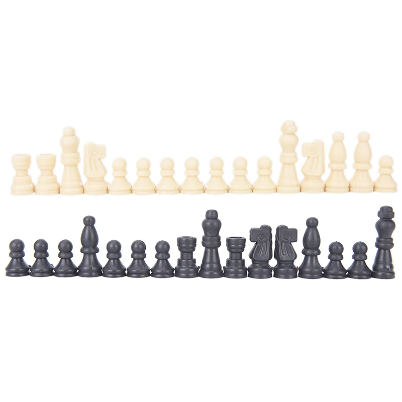 32Pcs/Set Height Wooden Chess Pieces Entertainment Games