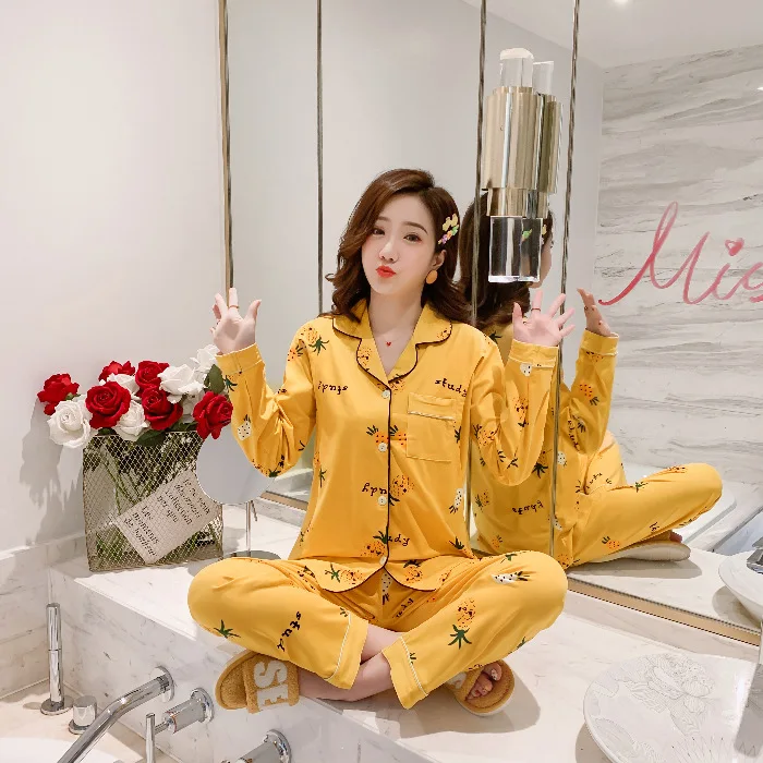 

Confinement Clothing Spring And Autumn Pure Cotton Postpartum Maternal Pregnant Women Pajamas Feeding Nursing Pregnancy Home Wea