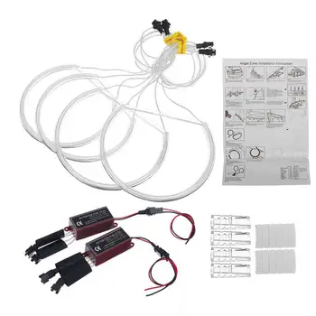 

Car Led Headlight Circle For BMW E46 E39 E38 Ultra Led Headlight Bright E-code CCFL Accessories Tube Flexible White Headlam N7M7