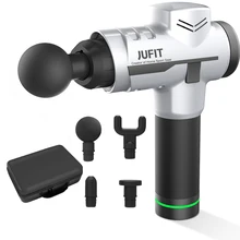 JUFIT массаж мышц пистолет глубокий массаж мышц упражнения расслабление мышц массаж продукты рельеф коррекции тела с 4 головками