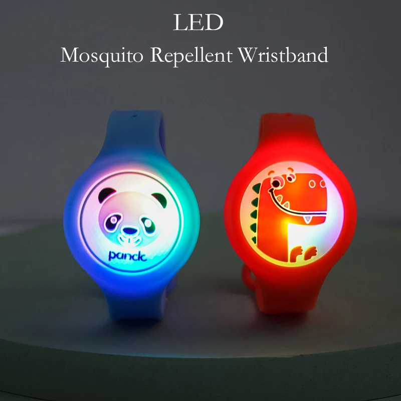 Banda repelente de mosquitos de los niños de dibujos animados reloj Anti Mosquito plagas de insectos repelente niños pulsera reloj Dropshipping. Exclusivo.