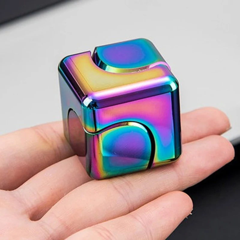 

Magic Cube Hand Fidget Finger Gyro Spinner Anti-Anxiety Helps Focusing Fidget Toys Premium Quality Focus Toy For Kids & Adults