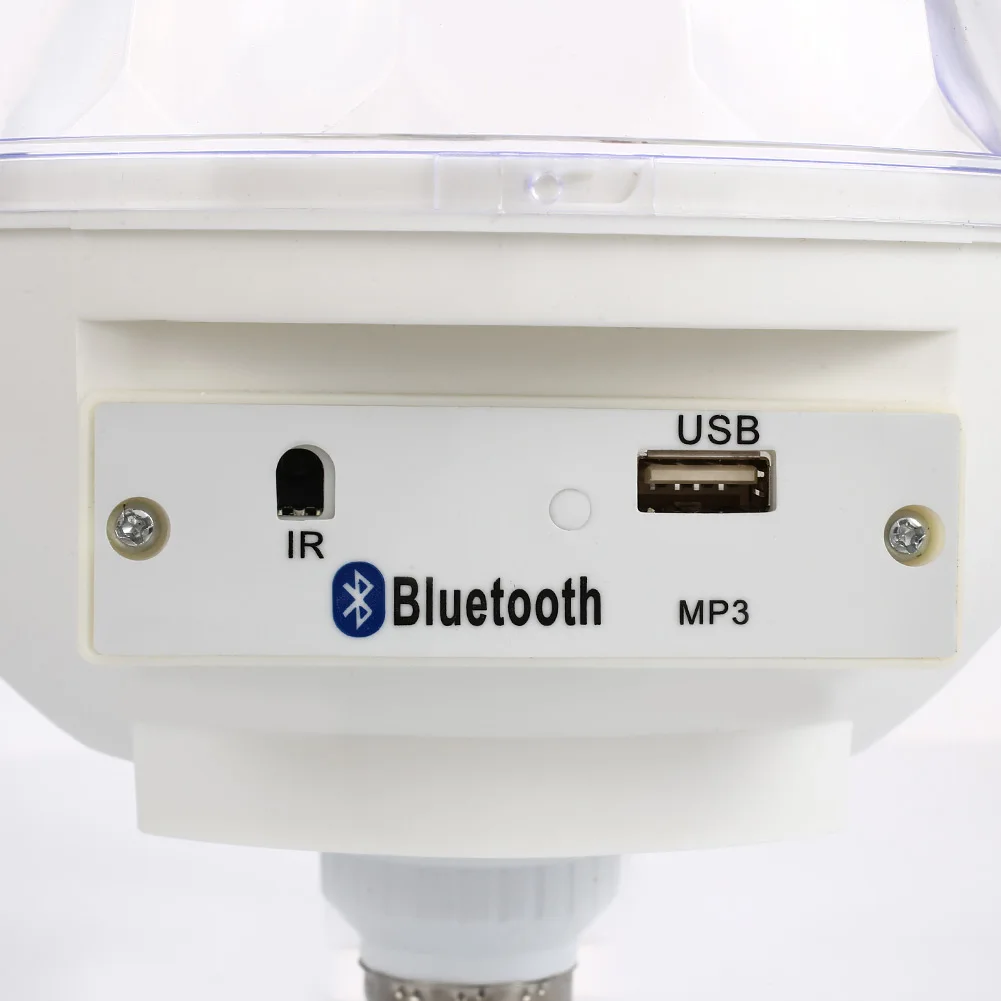 MP3 громкоговоритель Bluetooth 4,0 светодиодный музыкальный лампочка светодиодный светильник для сцены хрустальный магический шар светильник лазерный проектор KTV красочный E27
