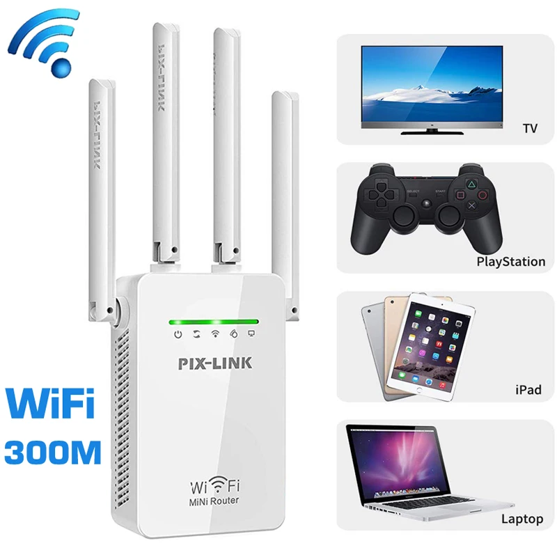 Беспроводной Wi Fi роутер 300 Мбит/с WR09/AP усилитель сигнала ретранслятор удлинитель