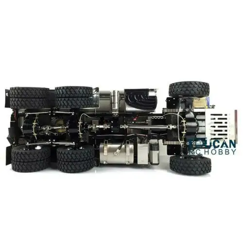 LESU 1/14 масштаб HN 6x6 3 Оси Гидравлический RC самосвал DIY Tmy модель с мотором радио управление светильник звук