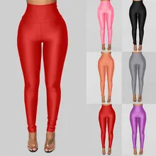 Женские Бесшовные Леггинсы с эффектом пуш-ап, однотонные спортивные обтягивающие штаны с высокой талией, Женские легинсы для тренировки и фитнеса, спортивные штаны