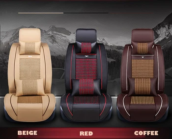 

Universal Leather car seat covers front rear cushion for KIA soul TOYOTA COROLLA peugeot 307 ford auto accessories car styling