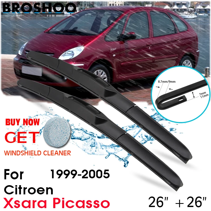 limpiaparabrisas de coche ventana parabrisas limpiaparabrisas hojas accesorios para automóviles para Citroen Xsara Picasso 26 "+ 26" - AliExpress Automóviles y
