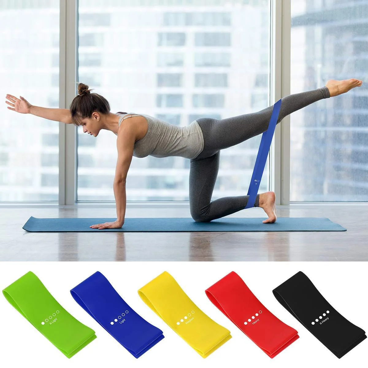 Elastic Booty Loop Rubber Bands for Sports Unisex Home Outdoor Yoga Pilates Functional Training Resistance Leagues Gym Mini Band | Спорт и