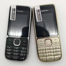 Nokia C2-01 разблокированный мобильный телефон C2 2," 3.2MP Bluetooth русский и Иврит Клавиатура Восстановленный GSM/WCDMA 3g телефон