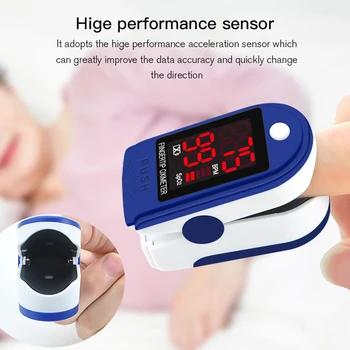 

Pulse Oximeter Finger Clip Oximeter LED Display Fingertip Pulse Oximeter Finger Blood Oxygen Saturation Monitor with Box