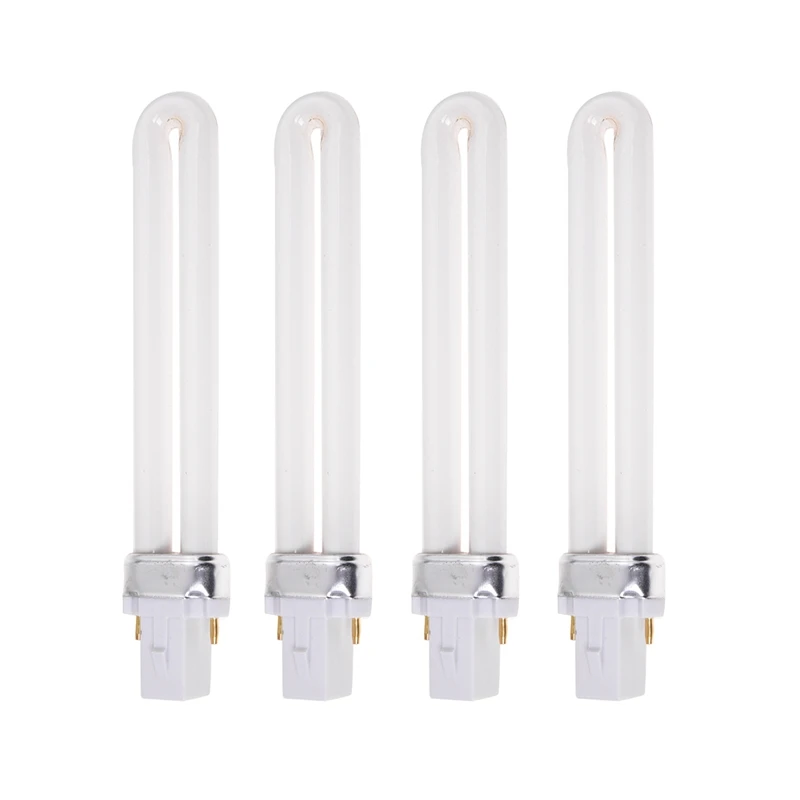 NEW-4 x 9W Nail UV Light Bulb Tube Replacement for 36w UV Curing Lamp Dryer
