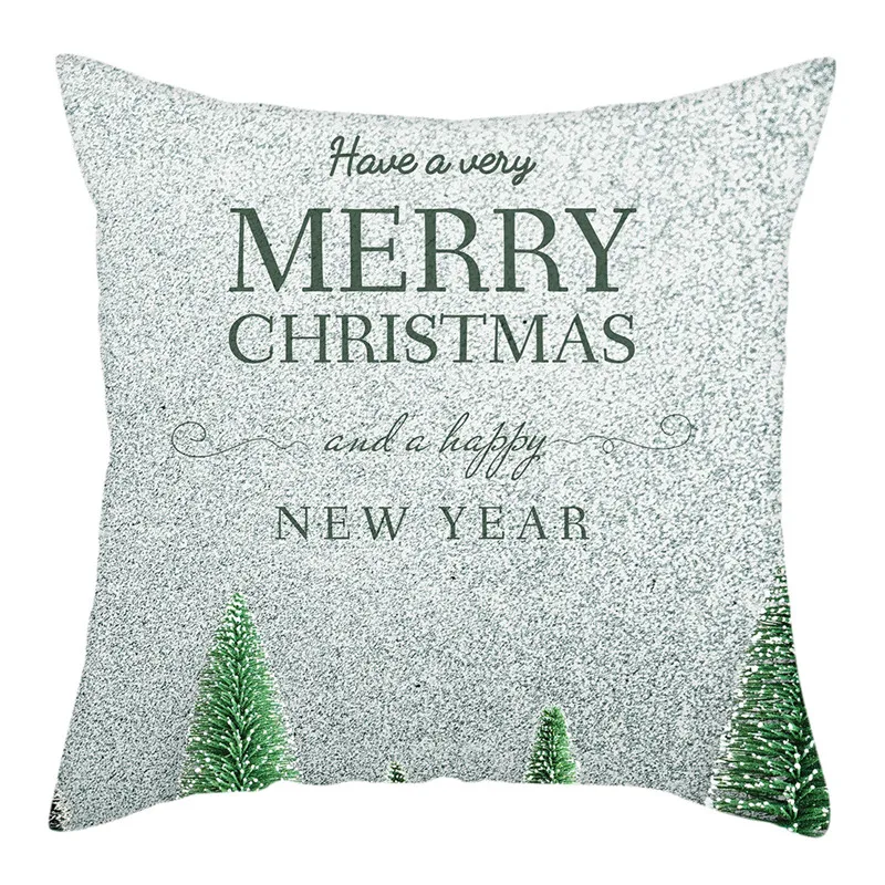 

Fuwatacchi Christmas Cushion Covers Decorations for Home Sofa Decorative Polyester Pillow Covers Throw Pillowscase 45*45cm