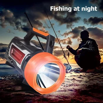 

LED Hand Crank Power Generation Spotlight Outdoor Searchlight for Camping Hiking Multi-function Long Shots Lamp Hunting