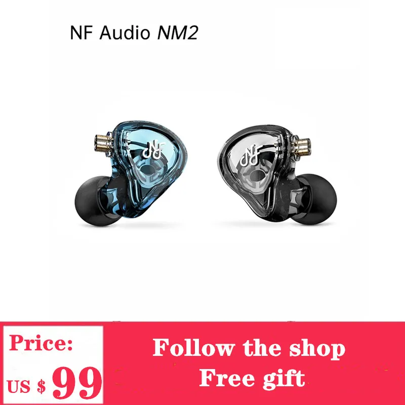 NF Audio NM2 Earphone Double Cavity Dynamic Driver Earphone With 0.78mm 2Pin Headphone Cable
