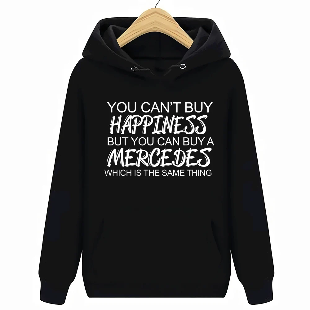 Черный Весёлые толстовки с капюшоном Mercedes, толстовки для спортивных гонок, мужская одежда в подарок, Топ s-xxl - Цвет: Черный