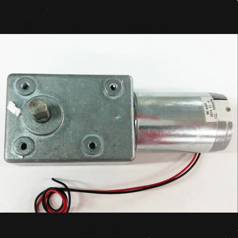 Moteur Réducteur à Engrenages 600JSX-4468 - 12V Ou 24V - Couple élevé - Vitesse 10 RPM - Auto-lock - Pour Hobby, Modélisme, Bricolage