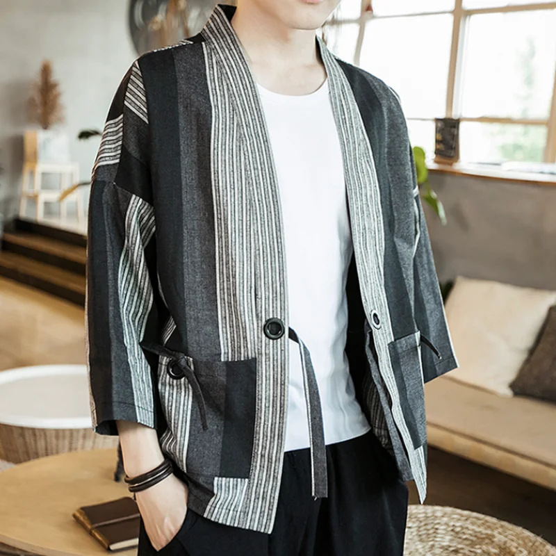 Crane Embroidery Haori Kimono Harajuku Japanese Style Plus Size Men Samurai Costume Yukata Asian Clothes Cardigan Women Jacket Crane Embroidery Haori Kimono Harajuku Japanese Style Plus Size Men Samurai Costume Yukata Asian Clothes Cardigan Women Jacket