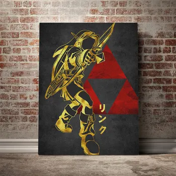 

Link the legend of zelda Poster Canvas Wall Art Decoration prints for living Kid Children room Home bedroom decor painting