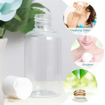 

12/15pcs 75ML Soap Dispenser Press Type Split Bottle White Transparent Cosmetic Container Shampoo Shower Empty Bottles