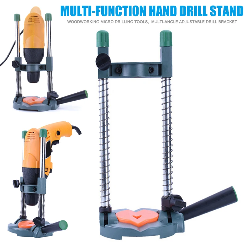 

2019 Hot Sale Multi-function Drill Stand Woodworking Adjustable Angle Drill Holder Bracket Rack L5 #4