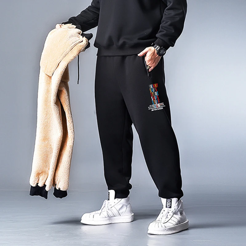 Мужские теплые тренировочные брюки, повседневные утепленные спортивные штаны большого размера, размеры 5XL 6XL 7XL, новинка зимы 2020|Повседневные брюки| | АлиЭкспресс