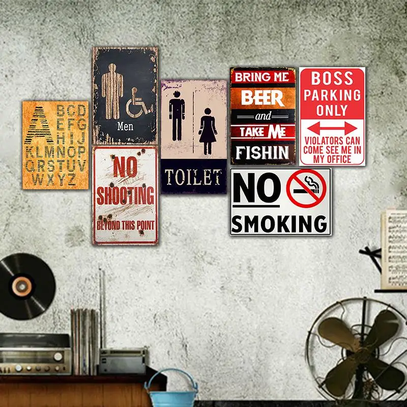 

Sign tin retro metal poster painting plaque vintage Metal Painting Tin Sign Wall Decor Board Retro Pub & Bar Tin Poster