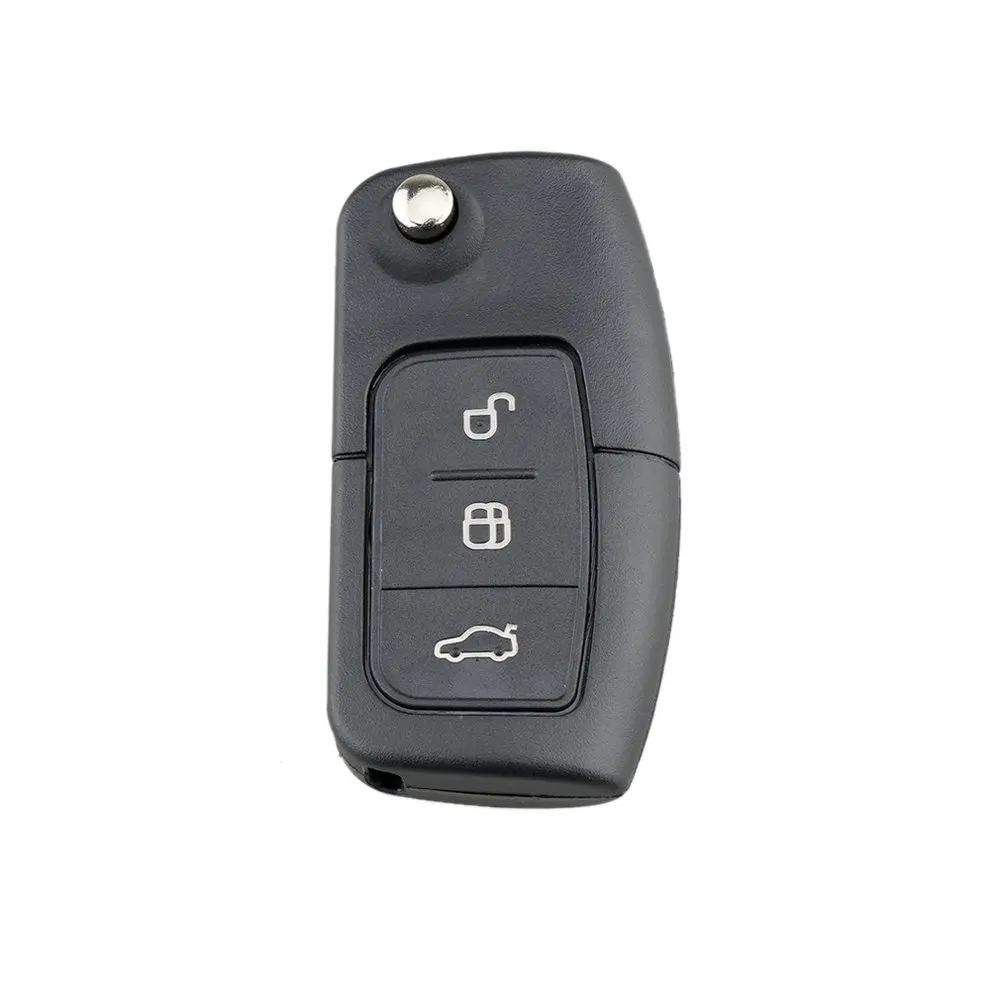 Подходит для Ford Focus Fiesta Mondeo 3 кнопки флип-пульт дистанционного ключа чехол плоский ключ складной ключ оболочка плоский эмбрион