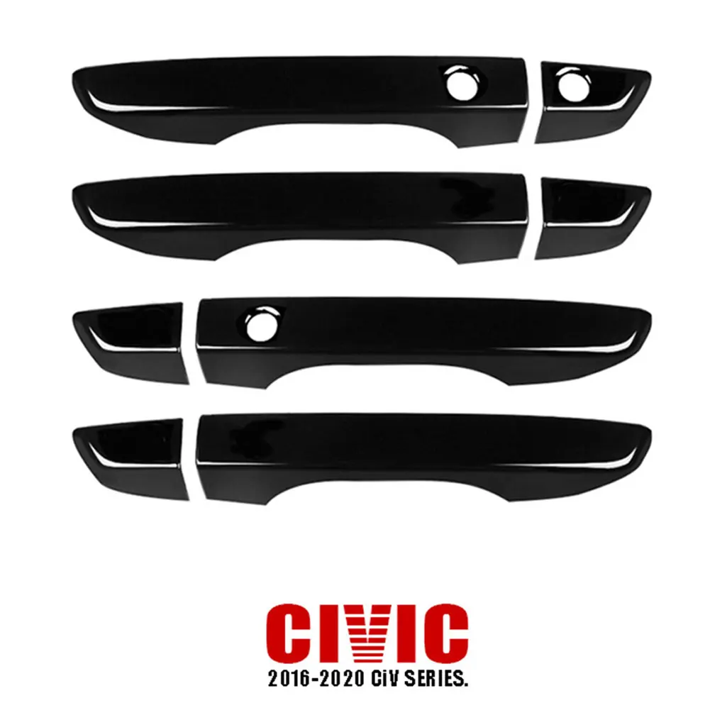 Чехлы для ручек двери без ключа 4 шт. чехлы входной Honda For Civic 10 2016 2017 2018 2019