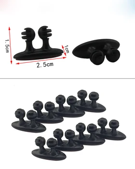 

8pcs Car Wire USB Car Phone Cable Holder Multifunctional Tie Clip Fixer Organizer Car Charger Line Clasp Headphone Cable Clip