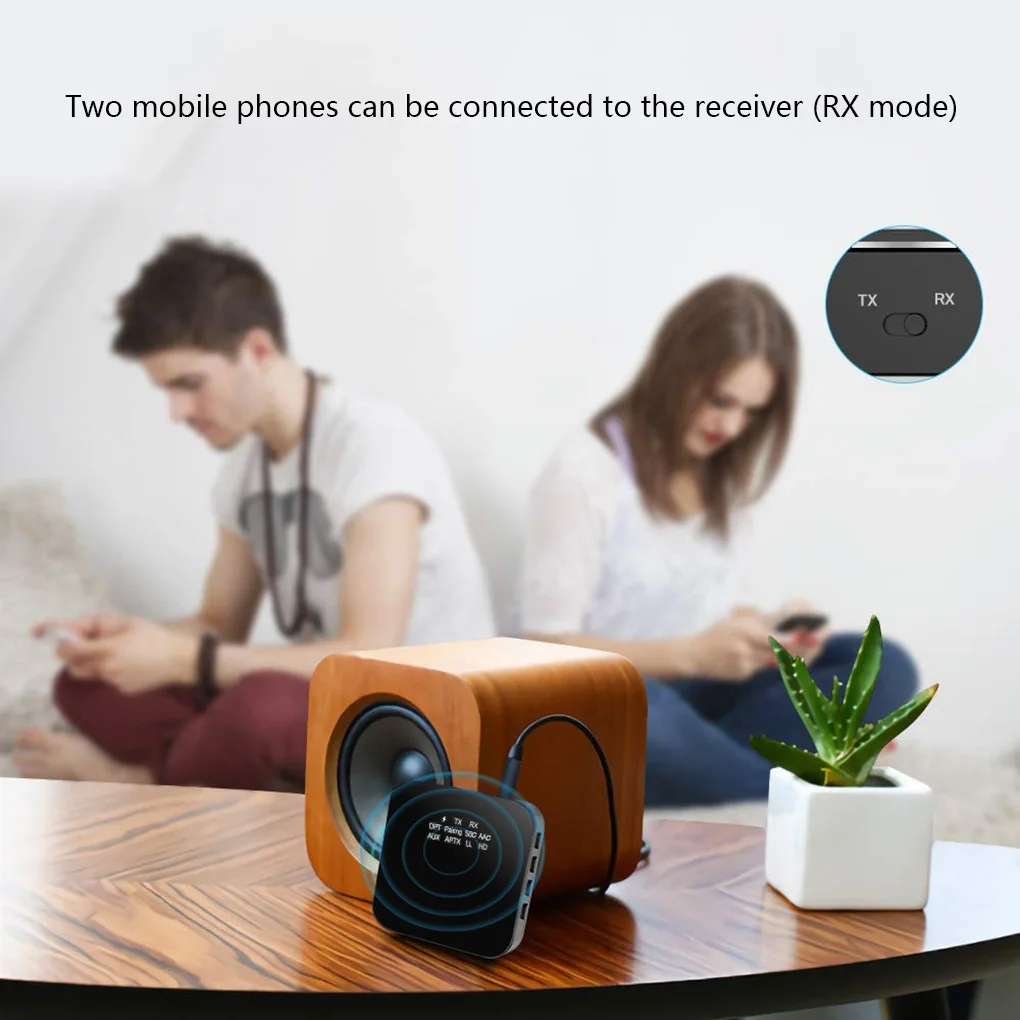 Bluetooth 5,0 передатчик приемник 2 в 1 CSR8675 APTX HD LL адаптер для Смарт ТВ индикатор светильник аудио адаптер