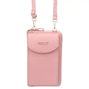 

Solid Mini Women's Messenger Bag Fashion Phone Crossbody Bags Women Pu Leather Zipper Money Bags Clutch Small Shoulder Bag Lady