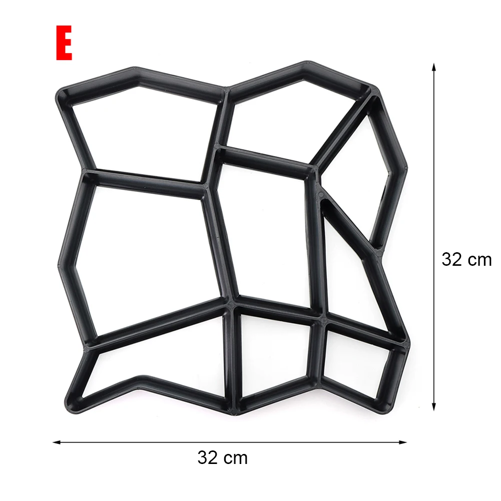 Сад DIY Пластиковые путь производитель тротуара модель бетон шаговый камень цемент плесень кирпич плесень для бетонных форм бетонный путь