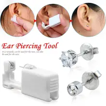 Disposable Aseptic Ear Piercing Device Professional Piercing Gun Tools Kit Ear Stud Ear Nose Body Piercing Gun Set No Pain Safe