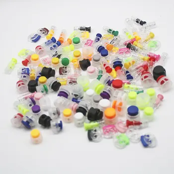 

50PCS Round Spring Button Cord Locks DIY Clothes Sewing Elastic Band Stop Adjustment Accessories Crafts Plastic Buttons Material