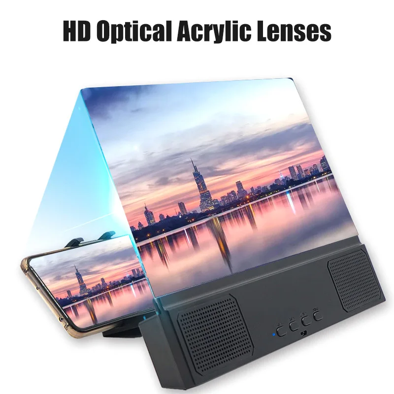 

High Definition Projection Phone Holder Screen Magnify Bracket with Bluetooth Speaker VH99