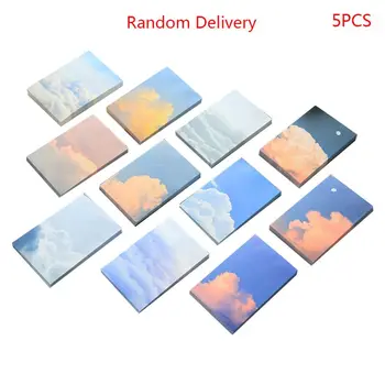 

5pcs Cloud Memo Pad Non-sticky Notepad Notebook Journal Planner School Supplies