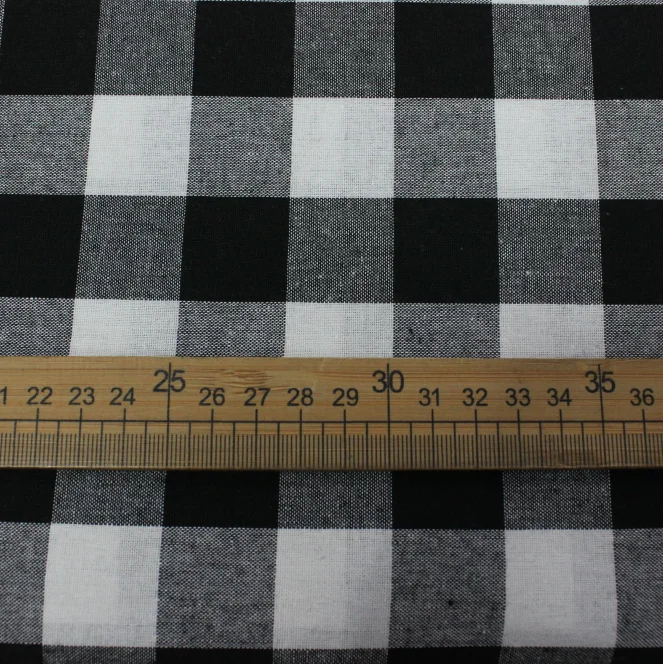 Классическая клетчатая хлопковая ткань для платья рубашка Косплей DIY швейная крышка стола Подушка Текстиль для дома