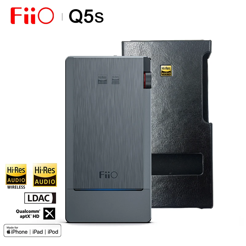 FiiO Q5s Hi Fi аудио двойной AK4493EQ Bluetooth 5 0 DAC усилитель для наушников PCM 768 k/32bit DSD256 2 5/3 5/4 4