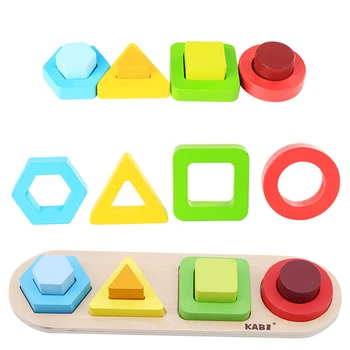 

Wooden Blocks Color Shapes Matching Montessori Educational Toys For Children Juguetes Oyuncak Speelgoed Brinquedo