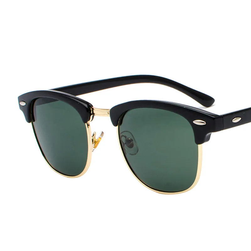 Yoovos Polarized Sunglasses Men Luxury Retro Sun Glasses For Men/Women Brand Sunglasses Men Polarized Lunette Soleil Femme - Цвет линз: BlackDarkGreen