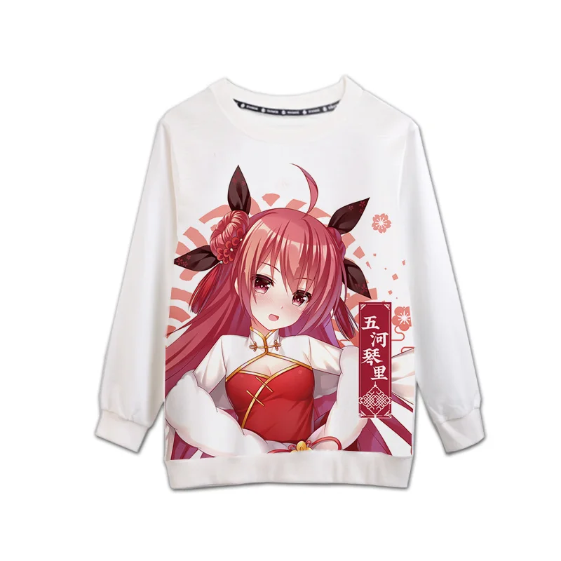 DATE A LIVE Cheongsam тема Косплей повседневные толстовки Толстовка Осень Зима мужские и женские пуловеры, пальто, топы