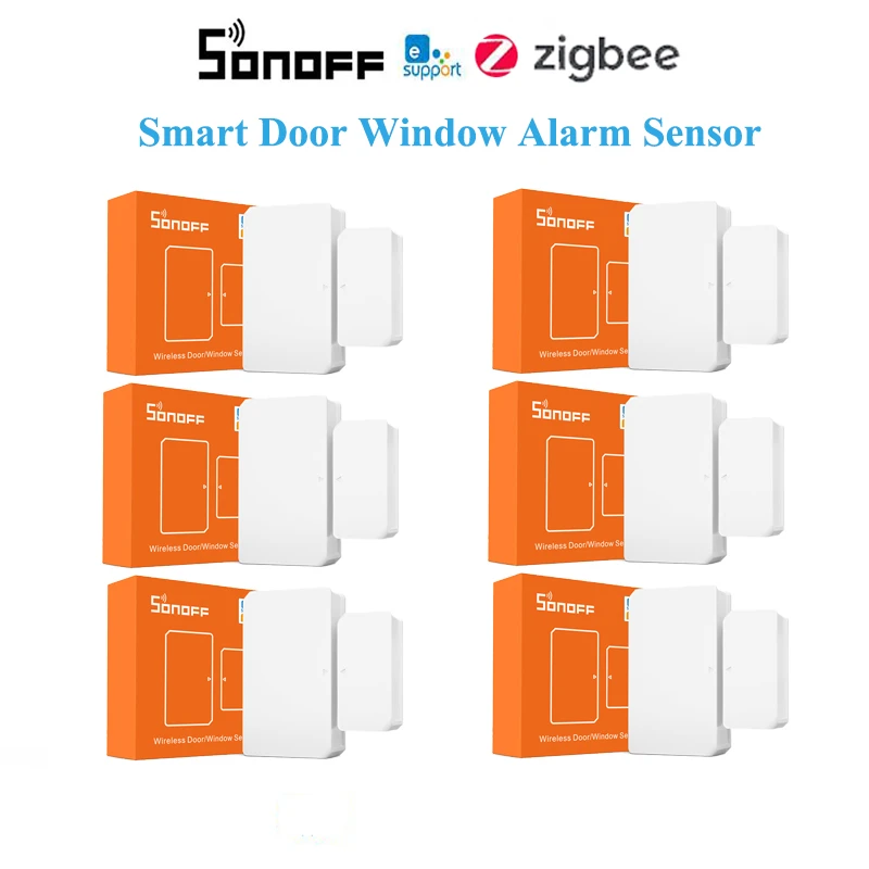 1-30pcs SONOFF Zigbee SNZB04 Smart Window Sensor Door Sensor Home Security,Notification via eWelink APP,SONOFF ZBBridge Required