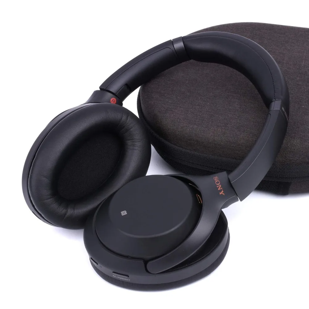 Soft Protein Leather Memory Foam Ear Pads Cushions Replacement Earpads For Sony WH-1000XM3 WH1000XM3 Over-Ear Headphones