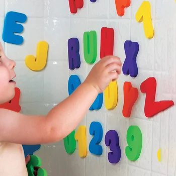 

36-Piece Child Puzzle Baby Toy EVA Bath Alphanumeric Letters Numbers Bathroom Water Toys Early Educational Kid Toy