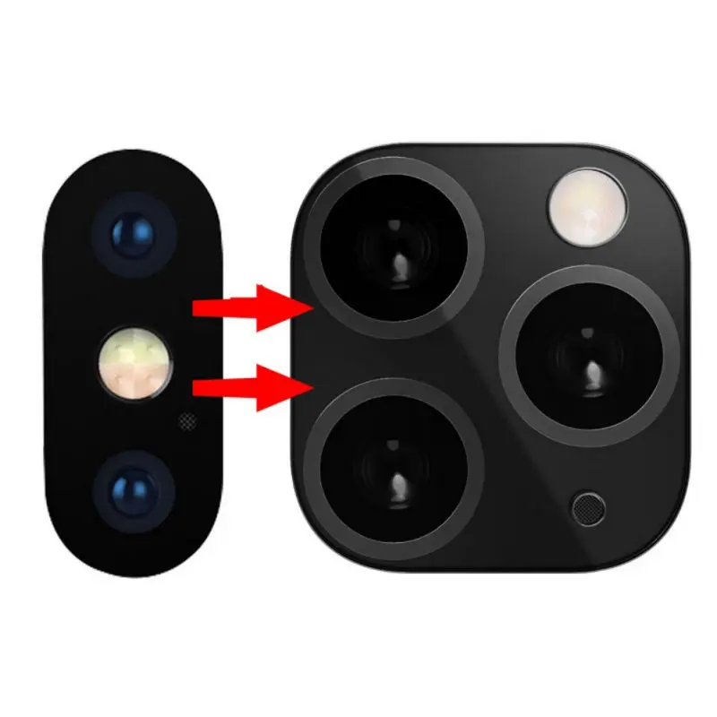 Защитная металлическая рамка для задней камеры телефона из закаленного стекла