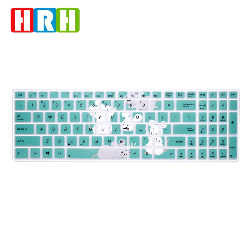 HRH стильный дизайн силиконовые чехлы для клавиатуры защитная пленка Asus N50 U5000 K52 K53