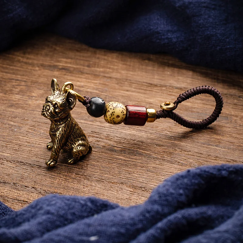 dog rope pendant brass (3)